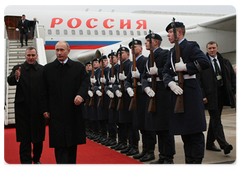 В.В.Путин прибыл с рабочим визитом в Федеративную Республику Германия|16 января, 2009|19:45