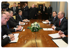 Prime Minister Vladimir Putin met with top managers of European gas companies|16 january, 2009|20:16