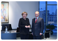 Председатель Правительства Российской Федерации В.В.Путин провел переговоры с Федеральным Канцлером Федеративной Республики Германия А.Меркель|16 января, 2009|21:23