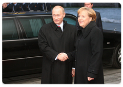 Prime Minister Vladimir Putin held talks with German Chancellor Angela Merkel|16 january, 2009|21:39