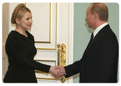 Vladimir Putin and his Ukrainian counterpart Yulia Tymoshenko went to the Kremlin to take part in the Moscow international conference on ensuring Russian gas supplies to European consumers|17 january, 2009|16:00