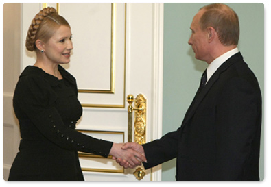 Vladimir Putin and his Ukrainian counterpart Yulia Tymoshenko went to the Kremlin to take part in the Moscow international conference on ensuring Russian gas supplies to European consumers