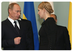 Vladimir Putin and his Ukrainian counterpart Yulia Tymoshenko went to the Kremlin to take part in the Moscow international conference on ensuring Russian gas supplies to European consumers|17 january, 2009|16:00