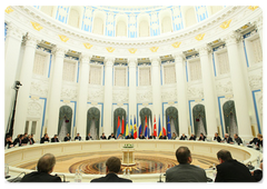 Vladimir Putin took part in the international conference in Moscow on ensuring Russian gas supplies to European consumers|17 january, 2009|17:00