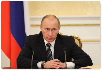 Prime Minister Vladimir Putin chaired a meeting of the Government Presidium