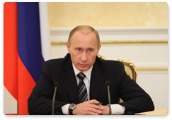 Prime Minister Vladimir Putin chaired a meeting of the Government Presidium