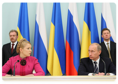 Prime Minister Vladimir Putin held negotiations with Ukrainian Prime Minister Yulia Tymoshenko in Moscow, following which Gazprom and Naftogaz Ukraine signed a contract for the sale and purchase of natural gas for 2009-2019|19 january, 2009|20:00