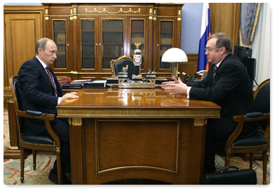 Vladimir Putin met with Sergei Stepashin, Chairman of Russia's Audit Chamber