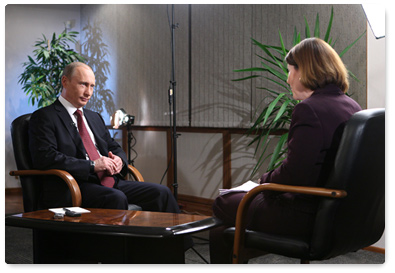 Vladimir Putin gave an interview to Bloomberg news agency