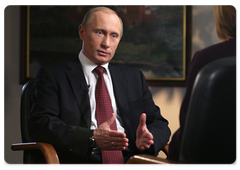 Vladimir Putin gave an interview to Bloomberg news agency|27 january, 2009|10:00