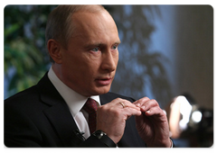 Председатель Правительства Российской Федерации В.В.Путин дал интервью информационному агентству «Блумберг»|27 января, 2009|10:00
