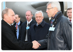 Prime Minister Vladimir Putin arrived in Switzerland to take part in the annual meeting of the World Economic Forum in Davos|28 january, 2009|20:00