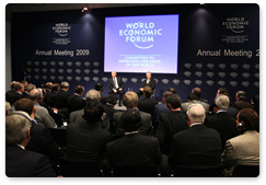 В.В.Путин встретился с членами Международного совета предпринимателей в рамках проходящего в Давосе Всемирного экономического форума и ответил на их вопросы