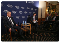 Председатель Правительства Российской Федерации В.В.Путин провел встречу с представителями Международного медиасовета|29 января, 2009|17:00