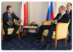 Prime Minister Vladimir Putin met with Polish Prime Minister Donald Tusk|29 january, 2009|18:00
