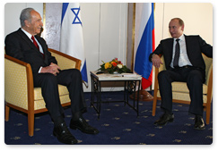 В.В.Путин встретился с Президентом Государства Израиль Ш.Пересом