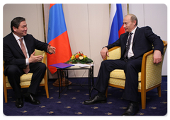 Vladimir Putin met with Mongolian President Nambariin Enkhbayar|29 january, 2009|19:30