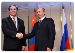 Председатель Правительства Российской Федерации провел встречу с Президентом Монголии Н.Энхбаяром|29 января, 2009|19:30