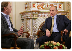 Prime Minister Vladimir Putin met with British composer Andrew Lloyd Webber|15 november, 2008|15:00