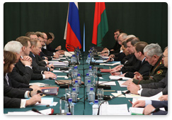 Prime Minister Vladimir Putin held talks with his Belarusian counterpart Sergei Sidorsky