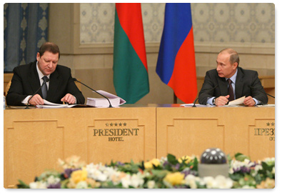 Russian Prime Minister Vladimir Putin attended a meeting of the Council of Ministers of the Union State