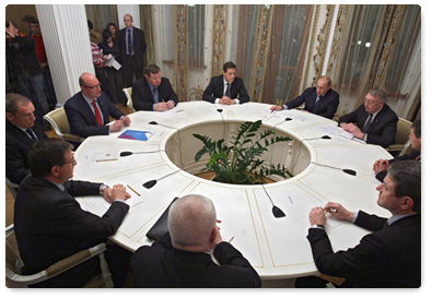 Vladimir Putin met with IOC Coordination Commission Chairman Jean-Claude Killy
