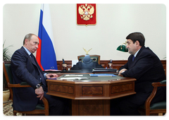 Prime Minister Vladimir Putin had a working meeting with Transport Minister Igor Levitin|31 january, 2009|13:00