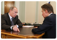 Vladimir Putin met with Gazprom President Alexei Miller|5 january, 2009|19:53