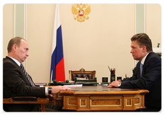 Vladimir Putin met with Gazprom President Alexei Miller|5 january, 2009|20:00