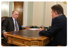 Vladimir Putin met with Gazprom President Alexei Miller|5 january, 2009|20:05