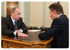 Vladimir Putin met with Gazprom President Alexei Miller|5 january, 2009|20:08