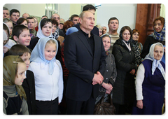 Vladimir Putin has attended Christmas Mass at the Purification of Virgin Mary Church in Petrozavodsk|7 january, 2009|09:46