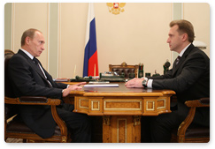 Vladimir Putin held a meeting with First Deputy Prime Minister Igor Shuvalov