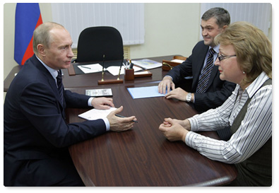 Prime Minister Vladimir Putin met with visitors to the Public Reception Office of the United Russia Party Chairman