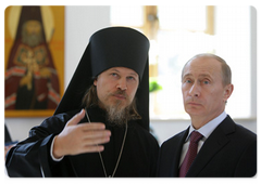 Prime Minister Vladimir Putin at the consecration of the restored Assumption of the Holy Virgin Church in the Russian Embassy compound in China|13 october, 2009|10:38