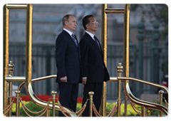 Prime Minister Vladimir Putin meeting with Chinese Prime Minister Wen Jiabao|13 october, 2009|14:18