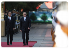 Prime Minister Vladimir Putin meeting with Chinese Prime Minister Wen Jiabao|13 october, 2009|14:25