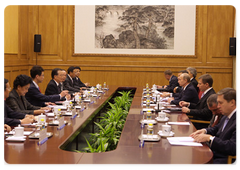 Prime Minister Vladimir Putin meeting with Chinese Prime Minister Wen Jiabao|13 october, 2009|14:58