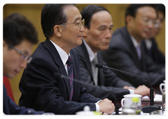 Prime Minister Vladimir Putin meeting with Chinese Prime Minister Wen Jiabao|13 october, 2009|14:58
