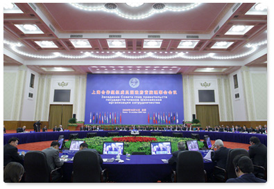 Prime Minister Vladimir Putin took part in the Shanghai Cooperation Organisation’s Heads of Government Council meeting