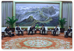 Prime Minister Vladimir Putin met with Wu Bangguo, chairman of the Standing Committee of China’s National People’s Congress