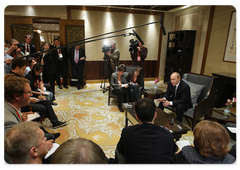 По завершении официального визита в Китай В.В.Путин ответил на вопросы журналистов|14 октября, 2009|22:54