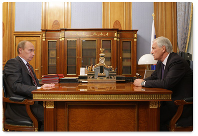 В.В.Путин провел рабочую встречу с Председателем Государственной Думы Российской Федерации Б.В.Грызловым