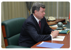 Губернатор калужской области А.Д.Артамонов на встрече с Председателем Правительства Российской Федерации В.В.Путиным|20 октября, 2009|19:26