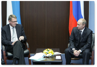 Vladimir Putin has met Finnish Prime Minister Matti Vanhanen