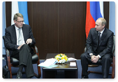 Vladimir Putin has met Finnish Prime Minister Matti Vanhanen