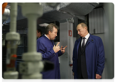 Russian Prime Minister Vladimir Putin visiting Zelenograd, where he familiarised himself with the city’s largest companies – NIIME i Mikron and Binnofarm|9 october, 2009|15:20