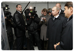 During an official visit to Kaliningrad, Russian Prime Minister Vladimir Putin attending the opening ceremony for the road connecting the city of Kaliningrad with Khrabrovo Airport|27 october, 2009|17:31