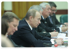 Prime Minister Vladimir Putin, who is on a working visit to Kaliningrad, chairing a meeting of the Presidium of the Presidential Council on Local Government Development|27 october, 2009|19:04