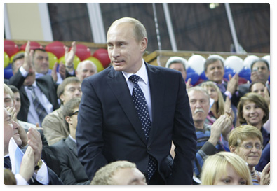 В.В.Путин посетил в Калининграде спортивный комплекс «Янтарный»